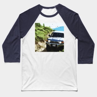 Toyota Land Cruiser roughing it in South Africa Baseball T-Shirt